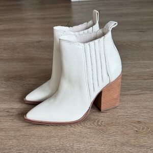 Vince Camuto Women’s Bone White Ankle Booties
